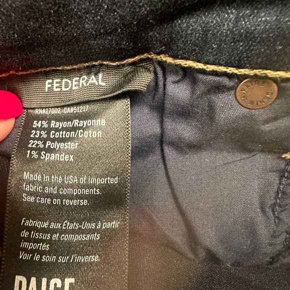 PAIGE FEDERAL excellent condition jeans size 32 - Picture 7 of 7